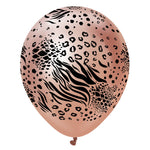 Kalisan Safari Mutant - Mirror Rose Gold W/ Black Ink 12″ Latex Balloons (25 count)