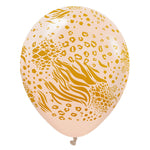 Kalisan Safari Mutant - Blush W/ Gold Ink 12″ Latex Balloons (25 count)