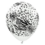 Kalisan Safari Mutant - White W/ Black Ink 12″ Latex Balloons (25 count)