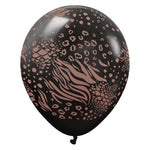 Kalisan Safari Mutant - Black W/ Dark Brown Ink 12″ Latex Balloons (25 count)