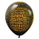 Kalisan Safari Crocodile - Black W/ Gold Ink 12″ Latex Balloons (25 count)