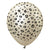 Kalisan Safari Leopard - Mirror White Gold W/ Black Ink 12″ Latex Balloons (25 count)