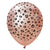 Kalisan Safari Leopard - Mirror Rose Gold W/ Black Ink 12″ Latex Balloons (25 count)