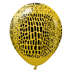 Kalisan Safari Crocodile - Mustard W/ Black Ink 12″ Latex Balloons (25 count)