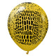 Kalisan Safari Crocodile - Mustard W/ Black Ink 12″ Latex Balloons (25 count)