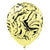 Kalisan Space Nebula - Macaron Yellow W/ Black Ink 12″ Latex Balloons (25 count)