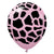 Kalisan Safari Giraffe - Dusty Rose W/ Black Ink 12″ Latex Balloons (25 count)