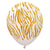 Kalisan Safari Tiger - White Sand W/ Gold Ink 12″ Latex Balloons (25 count)