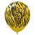 Kalisan Safari Tiger - Mustard W/ Black Ink 12″ Latex Balloons (25 count)