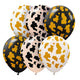 Kalisan Safari Cow - Assortment 12″ Latex Balloons (6 count)