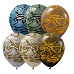 Kalisan Safari Snake - Assortment 12″ Latex Balloons (6 count)