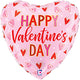 Valentine Hearts 9" Air-fill Balloon (requires heat sealing)