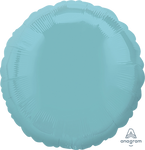 Iridescent Pearl Lite Blue Decorator Circle 18" Balloon