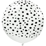 Kalisan Safari Cheetah - White W/ Black Ink 24″ Latex Balloon