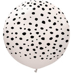 Kalisan Safari Cheetah - White Sand W/ Black Ink 24″ Latex Balloon