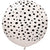 Safari Cheetah Animal Print White Sand Black Ink 24″ Latex Balloon