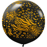 Kalisan Safari Mutant - Black W/ Gold Ink 24″ Latex Balloon