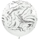 Kalisan Space Nebula - White W/ Silver Ink 24″ Latex Balloon