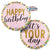 Happy Birthday Pastel Stripes 18″ Balloon