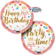 Happy Birthday Satin Pink Party 18″ Balloon