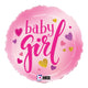 Baby Girl Pink Hearts 18" Balloon