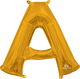 Letter A Gold 16" Balloon