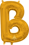 Letter B Gold 16" Balloon