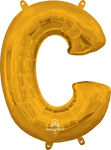 Letter C Gold 16" Balloon