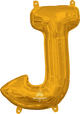 Letter J Gold 16" Balloon