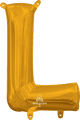 Letter L Gold 16" Balloon