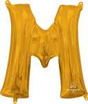 Letter M Gold 16" Balloon