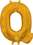 Letter Q Gold 16" Balloon