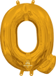 Letter Q Gold 16" Balloon