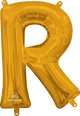 Letter R Gold 16" Balloon