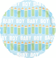 Blue Baby Boy Bottle Line 2 Sided 18" Balloon