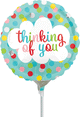 Thinking of You Dots 9" Air-fill Balloon (requires heat sealing)