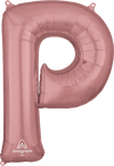 Rose Gold Letter P 34″ Balloon