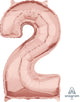 Rose Gold Number 2 26" Balloon