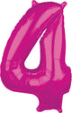 Number 4 Pink 26" Balloon