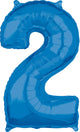 Blue Number 2 26" Balloon