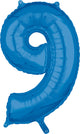 Blue Number 9 26" Balloon