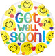 Get Well Emoticon 18" Balloon