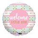 Welcome Little One Pink 18" Balloon