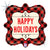 Plaid Holidays Holographic 18" Balloon