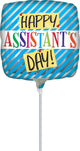 Assistant Day Stripes 9" Air-fill Balloon (requires heat sealing)