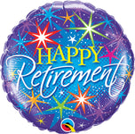 Retirement Color Bursts 18" Balloon