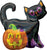 Black Cat Pumpkin Holographic 28" Balloon