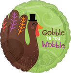 Gobble Til You Wobble 17" Balloon