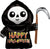 Happy Grim Reaper 27" Balloon