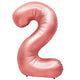 Number 2 - Metal Balloons - Metallic Pink 32″ Balloon